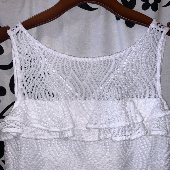 NWT Lilly Pulitzer Janine Tank Flowing Leaf Lace - Picture 2 of 8